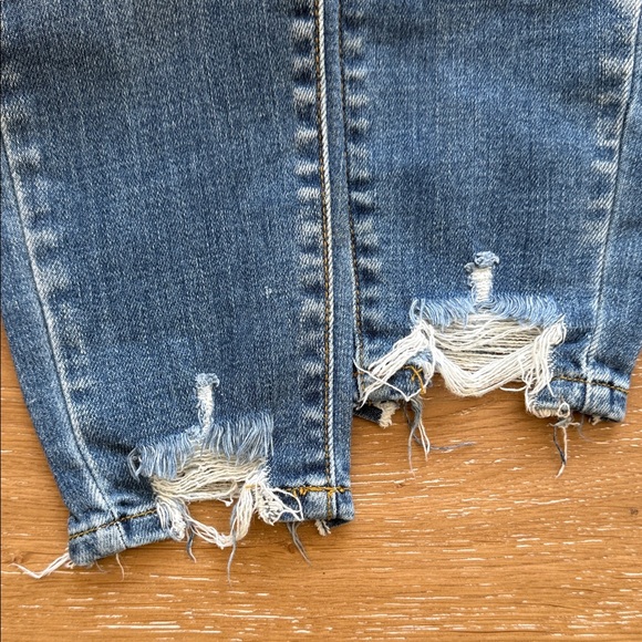 KanCan Distressed Blue Skinny Ankle Jeans - Picture 6 of 7